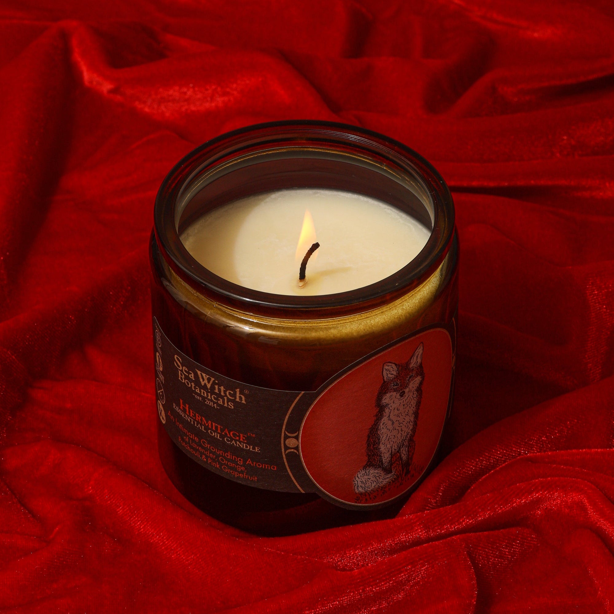 Hermitage candle with citrus, patchouli essential oils for wholesale bulk