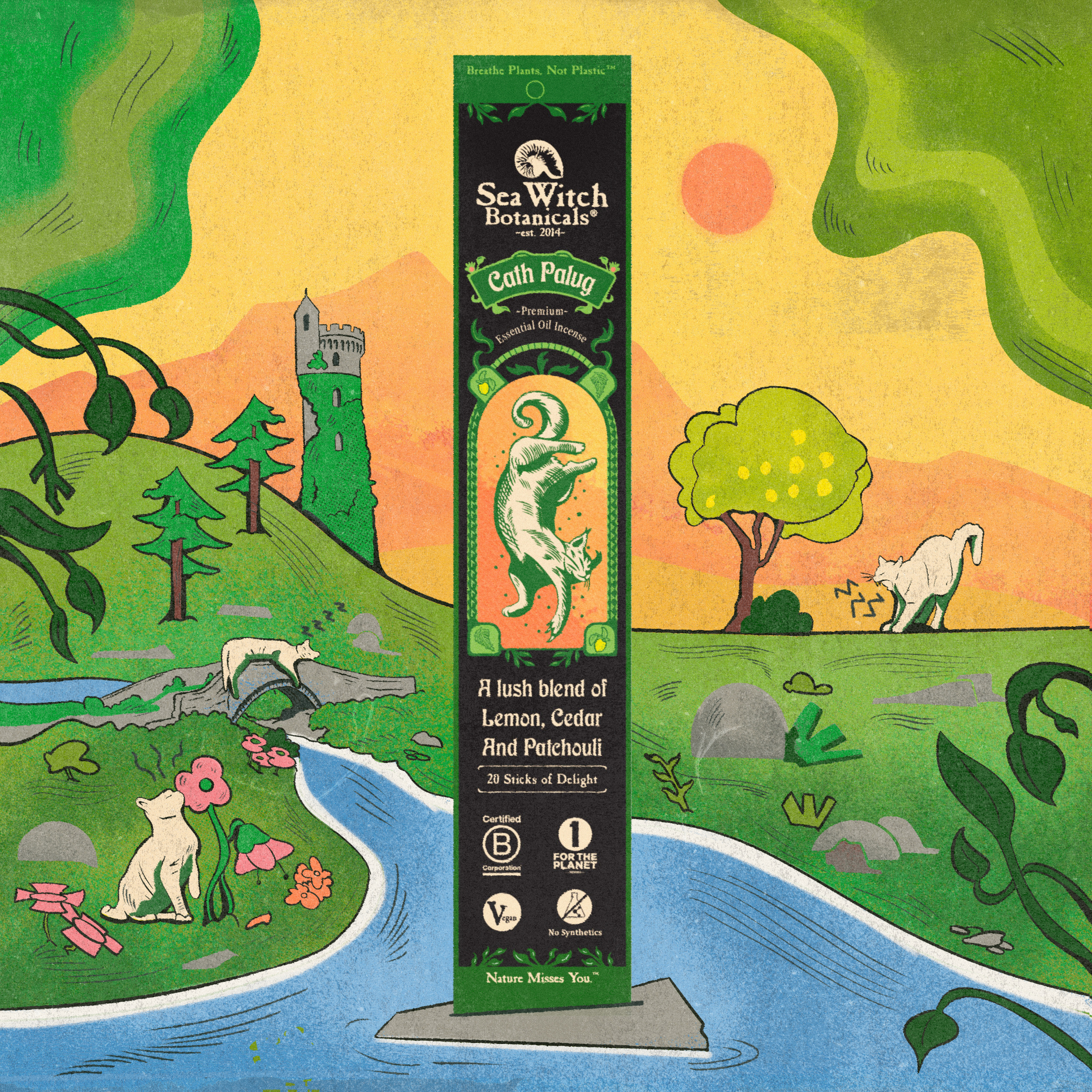 WSI2CP2828 Incense: Cath Palug 20 Pack