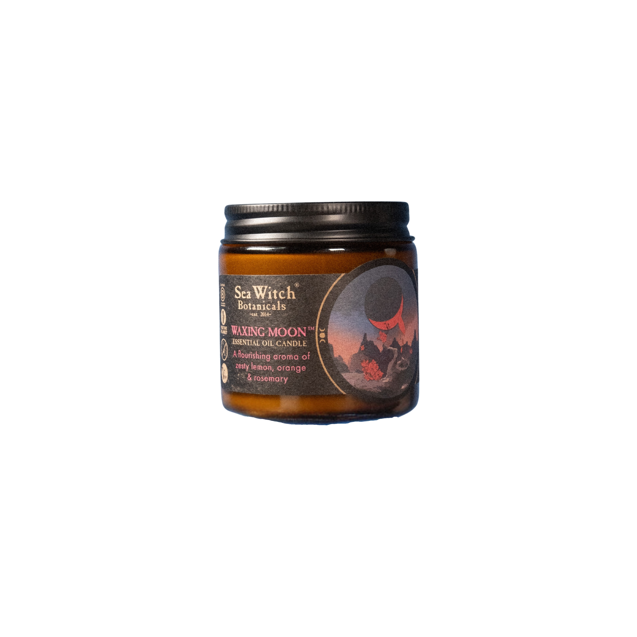 WSMCWXM2675: Candle, Waxing Moon (3 oz)