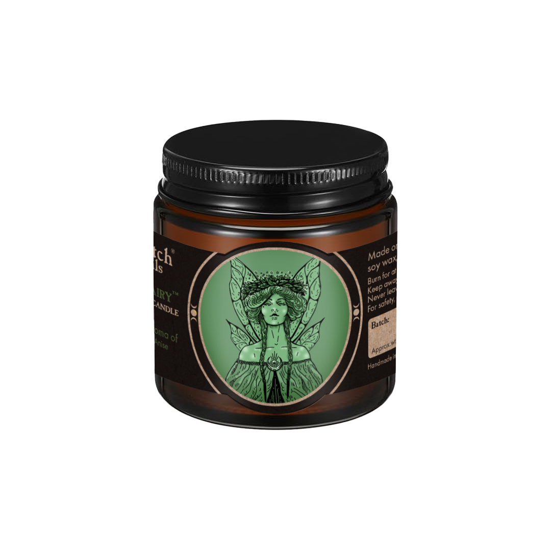 WSCGF1241: Candle, Green Fairy (3 oz)