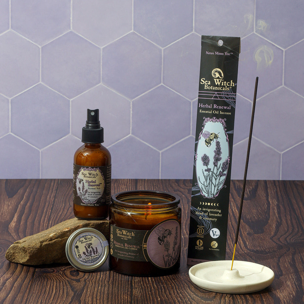 WSCHR1456: Candle, Herbal Renewal (10 oz)