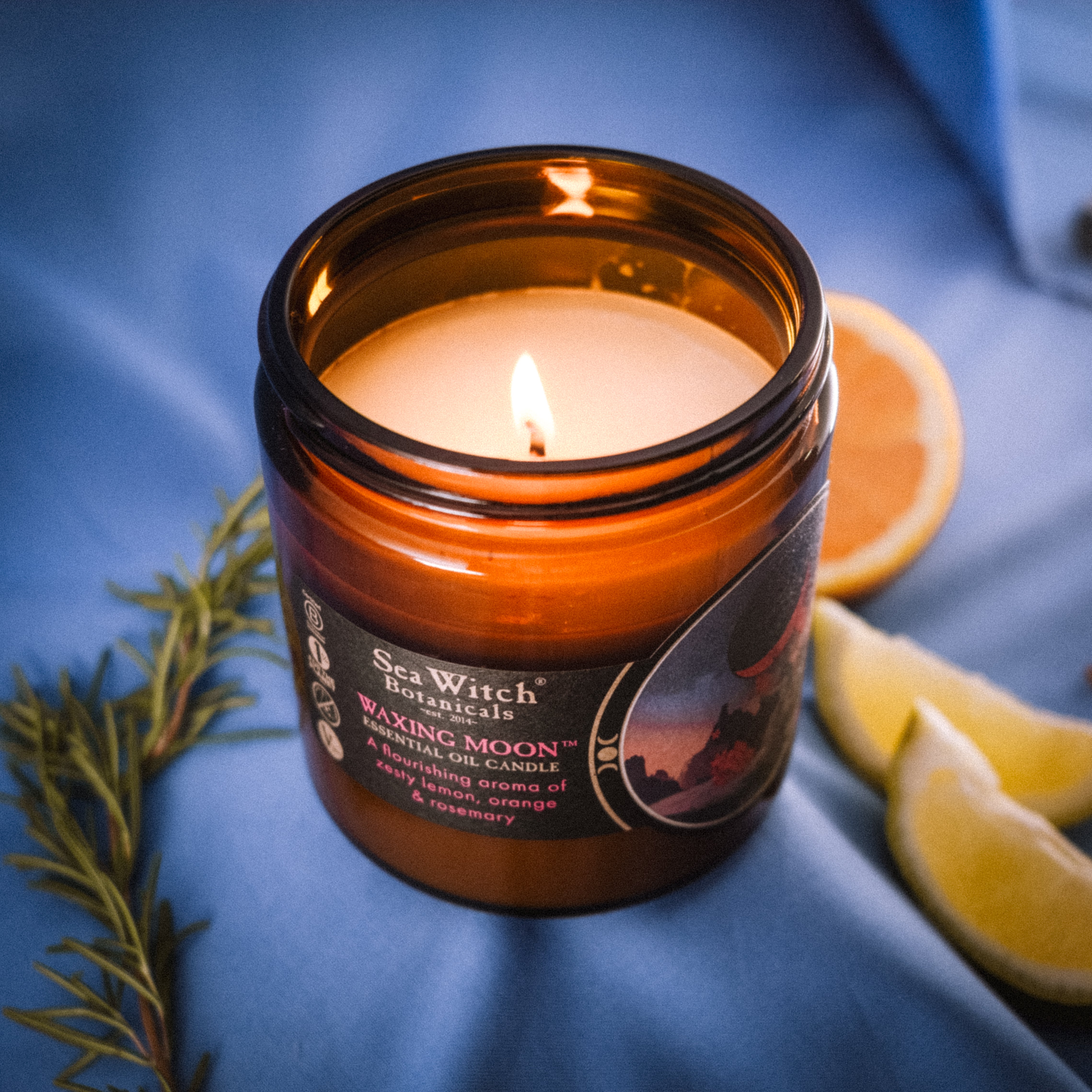 WSMCWXM2675: Candle, Waxing Moon (3 oz)