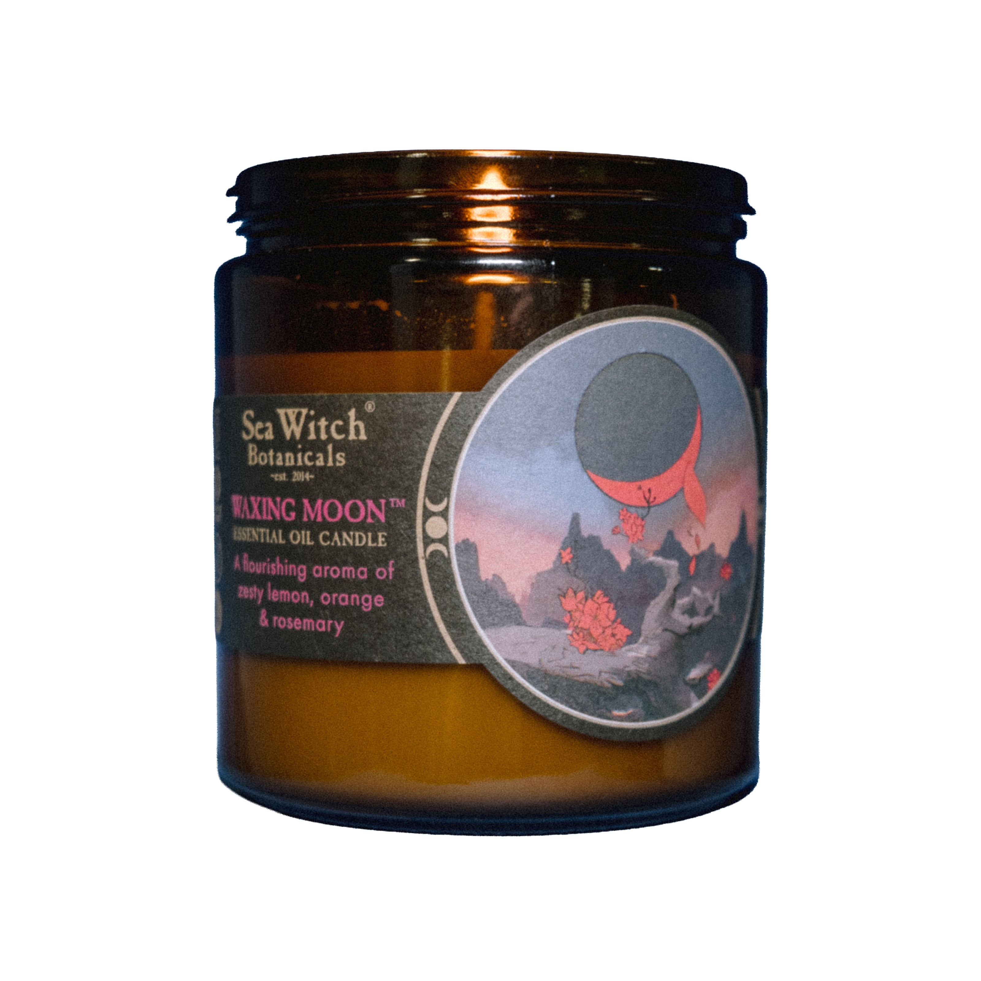 WSCWXM2637: Candle, Waxing Moon (10 oz)