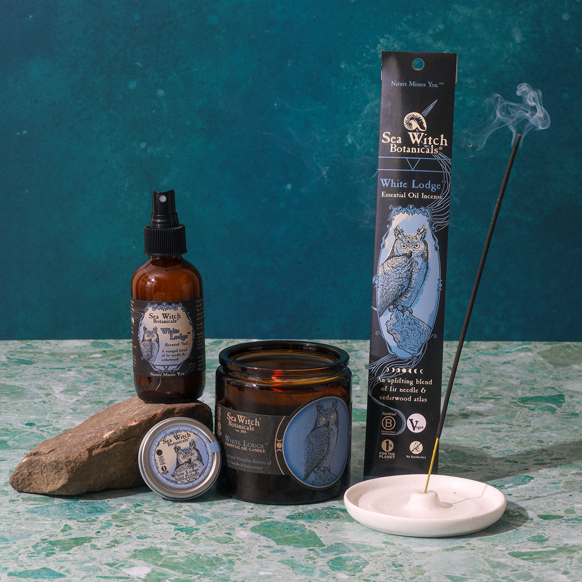 WSCWL1432: Candle, White Lodge (10 oz)