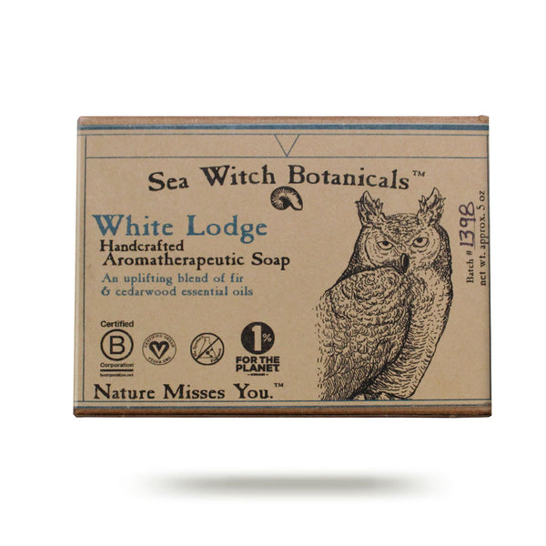 Wholesale White Lodge Cold Process Artisan Soap from Sea Witch Botanicals - Fir Cedar